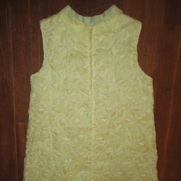 Vintage 60s/70s little girl Shift 2 layer shift dress groovy retro handmade - Picture 9 of 11
